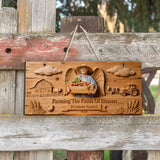Funny Farmer Gift - Personalized Farmer Custom Shaped Wood Sign