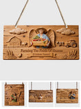Funny Farmer Gift - Personalized Farmer Custom Shaped Wood Sign
