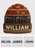 Funny Grillmaster - Personalized Backyard Beanie Hat