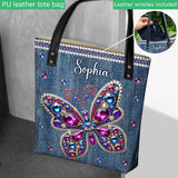 Beautiful Butterfly - Personalized Butterfly Tote Bag