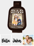 Dad We Love You Custom Photo - Personalized Father Sunglasses Holder Car Visor Clip