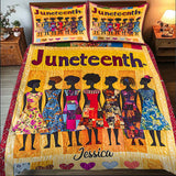 They Not Like Us - Personalized Juneteenth Bedding Set