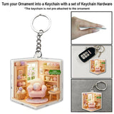 Crochet Corner Yarn Room Xmas - Personalized Crocheting Ornament