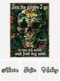 Boho Skull - Personalized Skull Rectangle Metal Sign