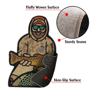 Love Fishing - Personalized Fishing Non-Slip Tufted Rug