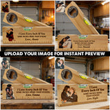 Love Every Inch Of You - Personalized Couple Spirit Level Bottle Opener