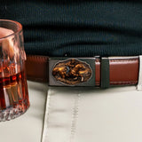 Dallas Cowboys, Western Theme - Personalized Western Outfit Leather Belt With Shaped Buckle