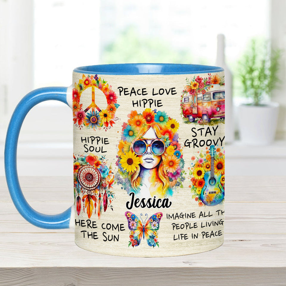 Hippie Soul - Personalized Hippie Accent Mug