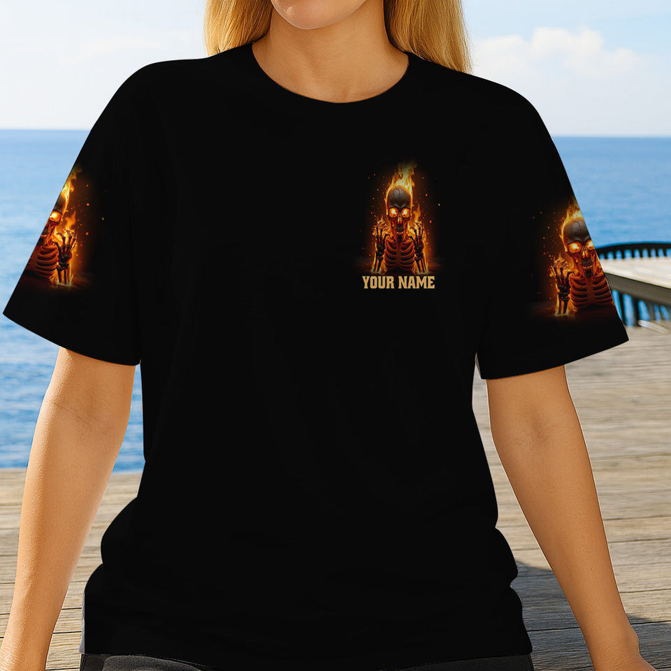 My Give A F Is Broken - Personalized Skull All Over Shirt