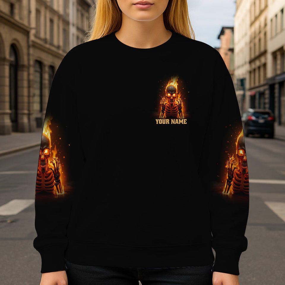 My Give A F Is Broken - Personalized Skull All Over Shirt