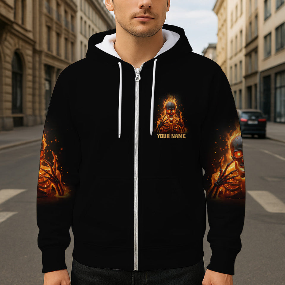 My Give A F Is Broken - Personalized Skull All Over Shirt
