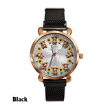 Sunflower & Cow - Personalized Highland Cow Women Hand Watch