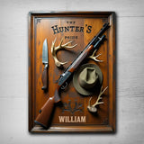 The Hunter's Pride - Personalized Hunting Rectangle Metal Sign