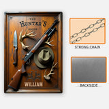 The Hunter's Pride - Personalized Hunting Rectangle Metal Sign