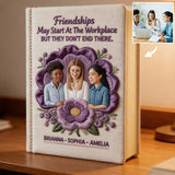 Custom From Photo, Flower - Personalized Colleague Leather Journal