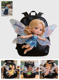 The Fairy - Personalized Kid Changeable Leather Patch Backpack