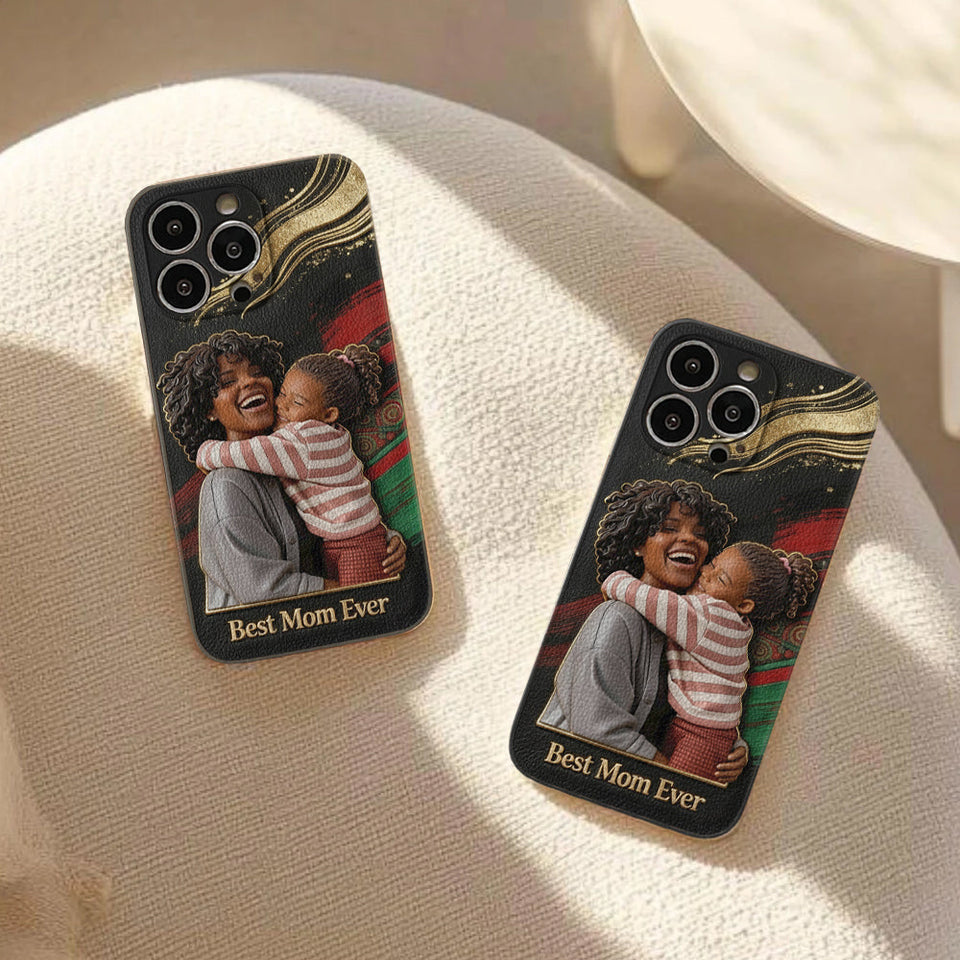 Black Pride, Black History Month - Personalized African American Leather Phone Case