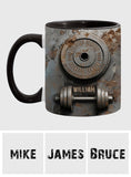 No Pain No Gain - Personalized Fitness Accent Mug