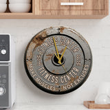 No Pain No Gain - Personalized Fitness Wall Clock