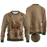 Love Horses - Personalized Horse Ugly Sweater