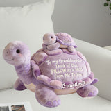 To my Granddaughter - Personalized Kid Faux Fur Shaped Pillow
