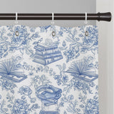Toile De Jouy Chinoiserie Book - Personalized Book Blackout Window Curtain/ Drapes Set