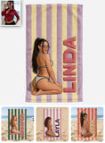 Hello Summer - Personalized Sea Lover Quick-dry Beach Towel/ Bath Towel