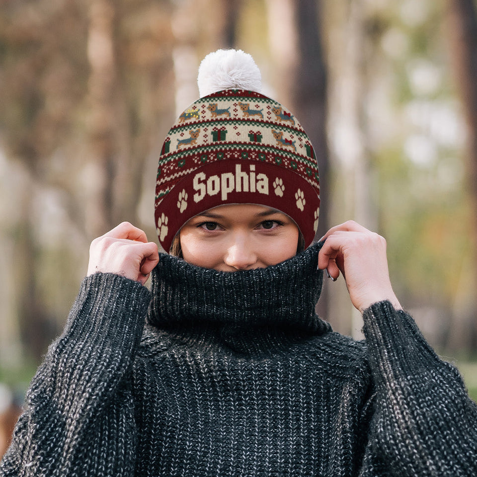 Cute Dog - Personalized Dog Beanie Hat