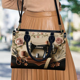 Perfect Gift For Sewing Lovers - Personalized Sewing Leather Handbag