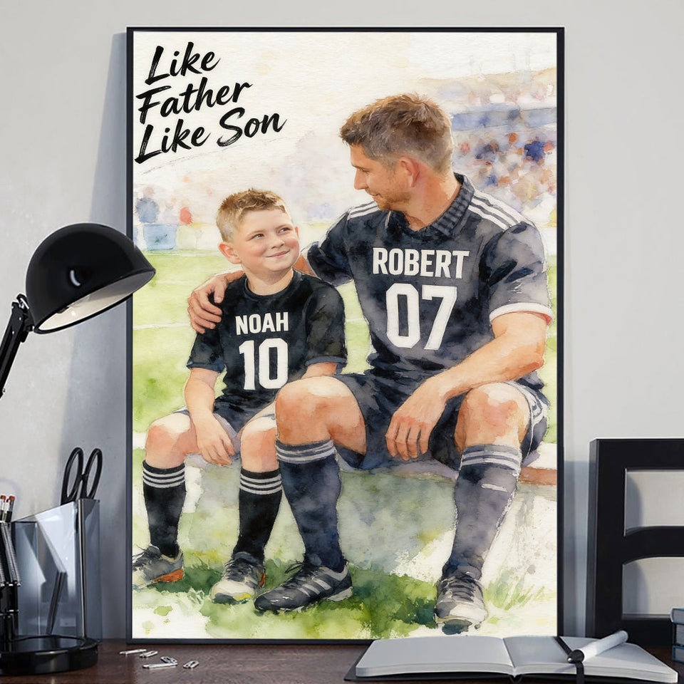 Custom Sport - Personalized Father Canvas And Poster