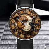 Brave American Staffordshire Terrier - Personalized Dog Hand Watch