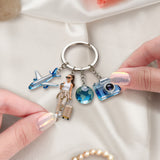 Custom Any Photo - Personalized Travelling Premium Keychain With Charms