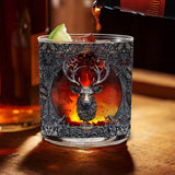 Love Hunting And Whiskey - Personalized Hunting Whiskey Glass