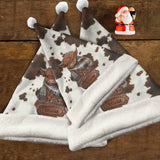 Love Highland Cow - Personalized Highland Cow Santa Claus Hat