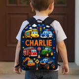 First Day of School, Back To School Gift - Personalized Kid Changeable Leather Patch Backpack
