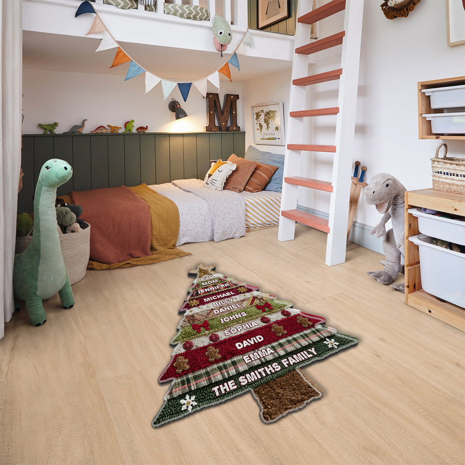 Merry Christmas - Personalized Family Non-Slip Tufted Rug