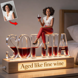 Cocktail Lovers - Personalized Cocktail Shaped Led Night Light