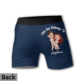 This Ass Is Taken Gift For Her Or Him - Personalized Couple Women Briefs & Men Boxer Briefs