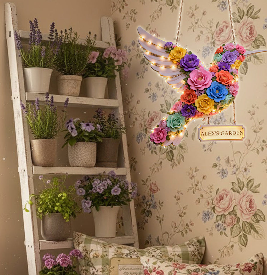 My Beautiful Garden - Personalized Gardening LED Light Acrylic Sign