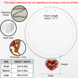 We Love You Mom - Personalized Mother Shaped Metal Pendant Necklace