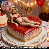 Birthday Cake - Personalized Spicy Couple Custom Shaped Acrylic Plaque