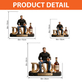 Custom Any Photo, Best Gift For Dad & Grandpa - Personalized Father Custom Shaped Acrylic Plaque