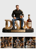 Custom Any Photo, Best Gift For Dad & Grandpa - Personalized Father Custom Shaped Acrylic Plaque