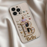 Book Lovers Gift - Personalized Book 3D Embossed Leather Phone Case
