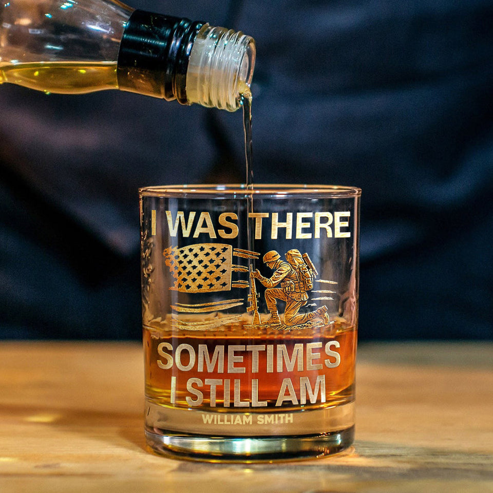 Proud Veteran - Personalized Veteran Whiskey Glass