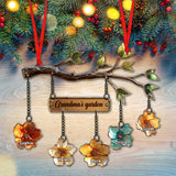 Grandma's Garden - Personalized Grandma Ornament With Charm