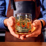 Alphabet Initial For Hunting Lovers - Personalized Hunting Whiskey Glass