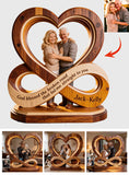 God Blessed The Broken Road - Personalized Couple Custom Shaped Acrylic Plaque