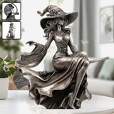 Graceful Witch - Personalized Witch Custom Shaped Acrylic Plaque