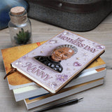 Custom Birthstone Woman Notebook - Personalized Mother Leather Journal